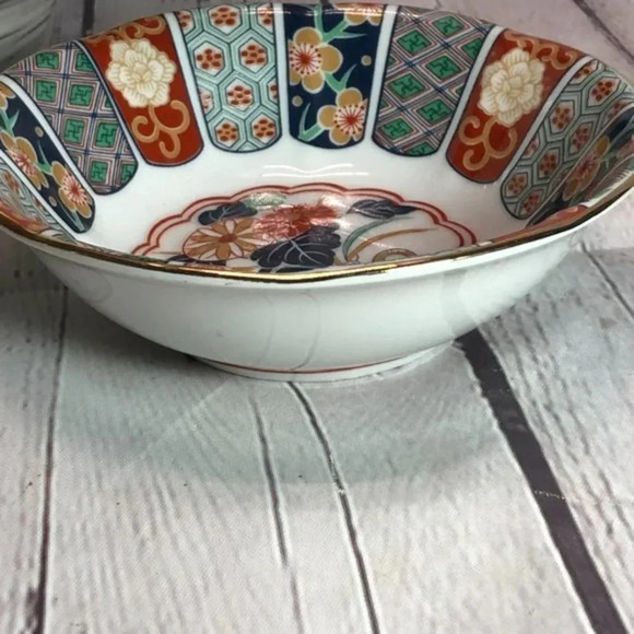 Vintage oriental design imari bowl cottagecore entertaining - Picture 4 of 8